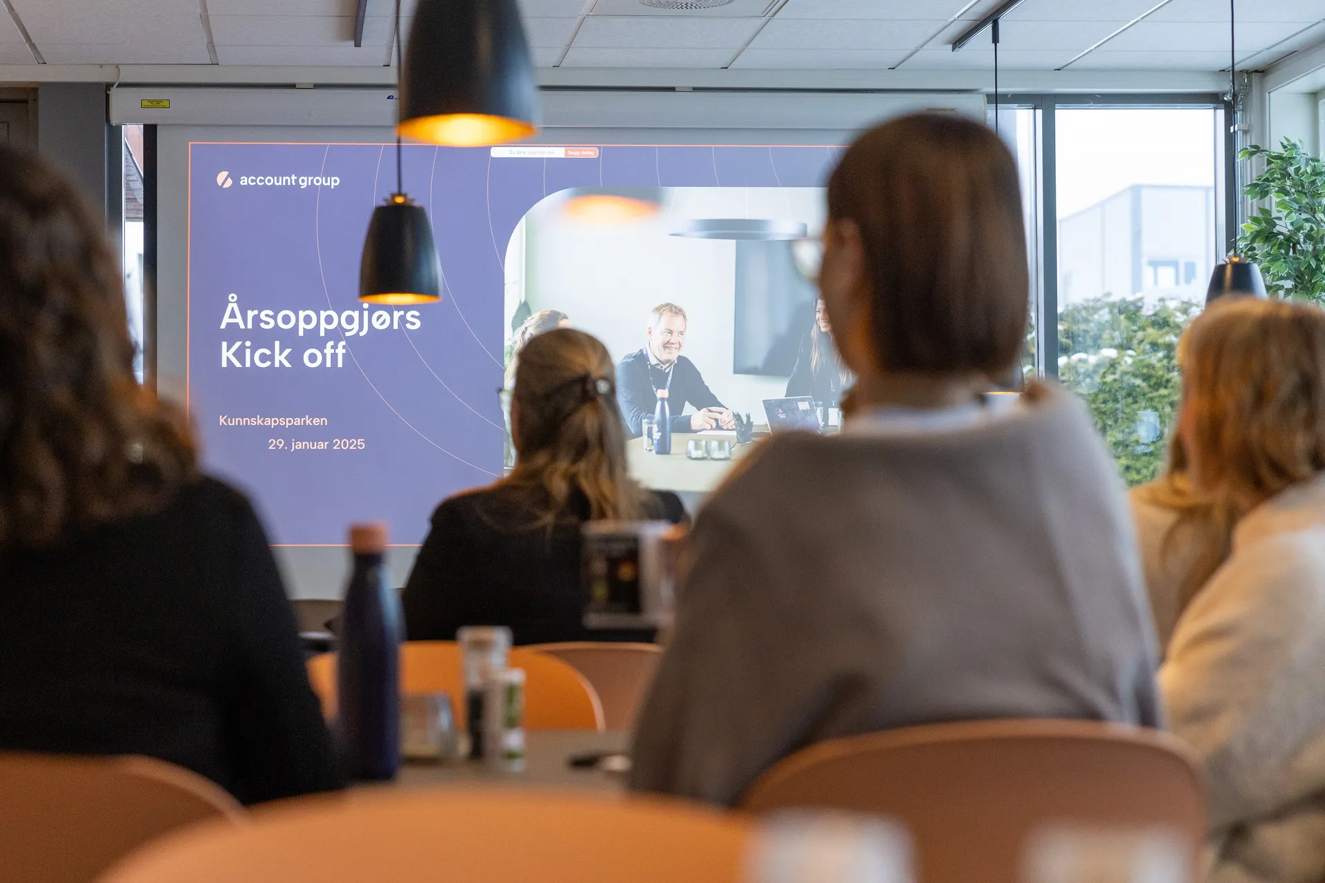Årsoppgjørskickoff med kolleger hos Account Group